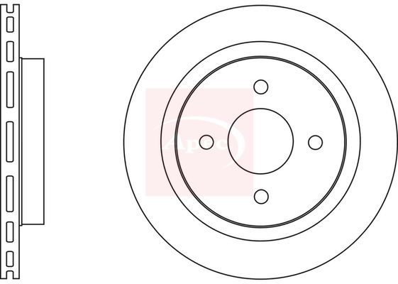 Apec DSK2671 Brake Disc - 1