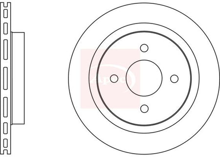 Apec DSK2671 Brake Disc - 1