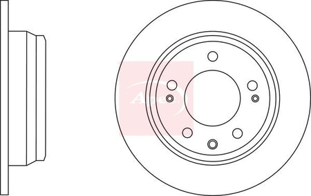 Apec DSK2672 Brake Disc - 1