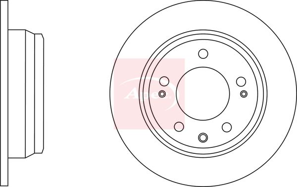 Apec DSK2672 Brake Disc - 1