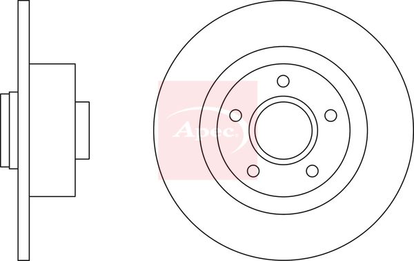 Apec DSK2678 Brake Disc - 1