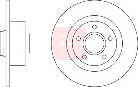Apec DSK2678 Brake Disc - 1