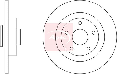 Apec DSK2680 Brake Disc - 1