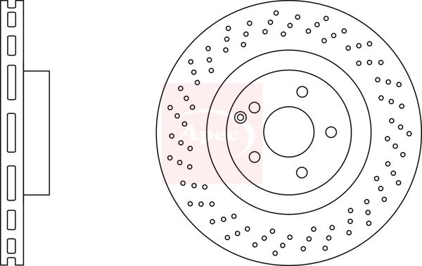 Apec DSK2683 Brake Disc - 1