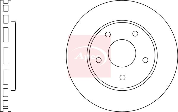 Apec DSK2686 Brake Disc - 1