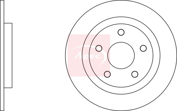 Apec DSK2687 Brake Disc - 1
