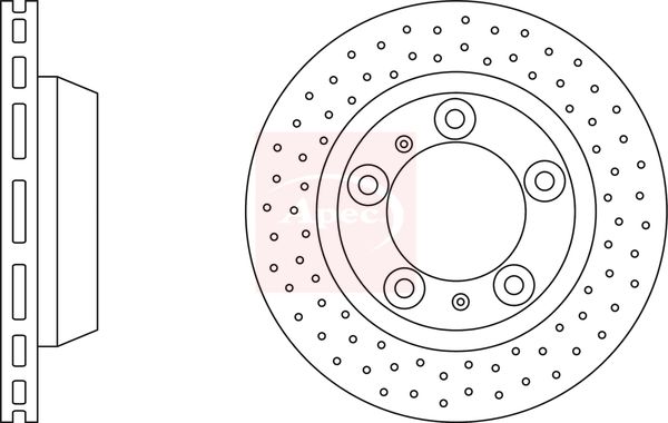 Apec DSK2689 Brake Disc - 1