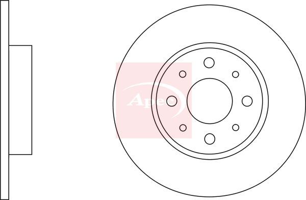 Apec DSK2695 Brake Disc - 1