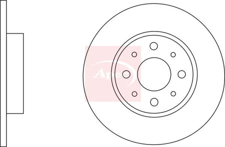 Apec DSK2695 Brake Disc - 1