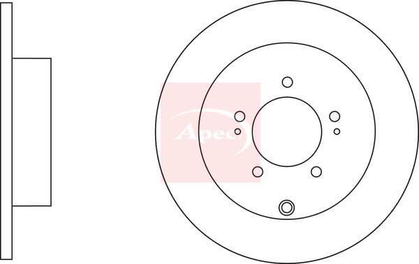 Apec DSK2697 Brake Disc - 1