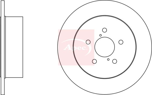 Apec DSK2698 Brake Disc - 1