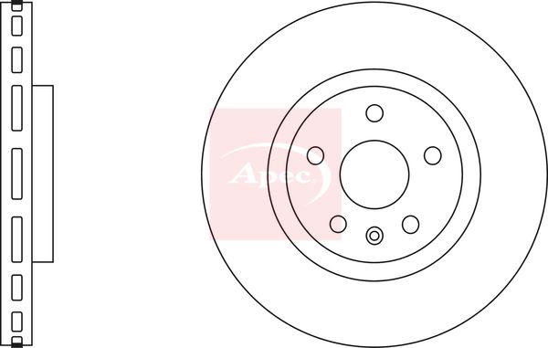 Apec DSK2701 Brake Disc - 1