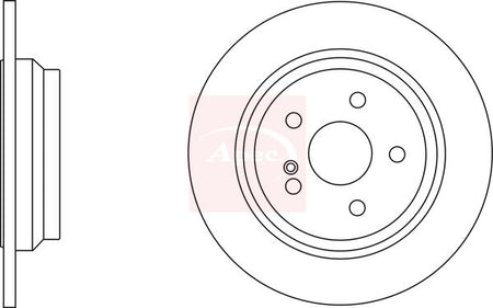 Apec DSK2703 Brake Disc - 1