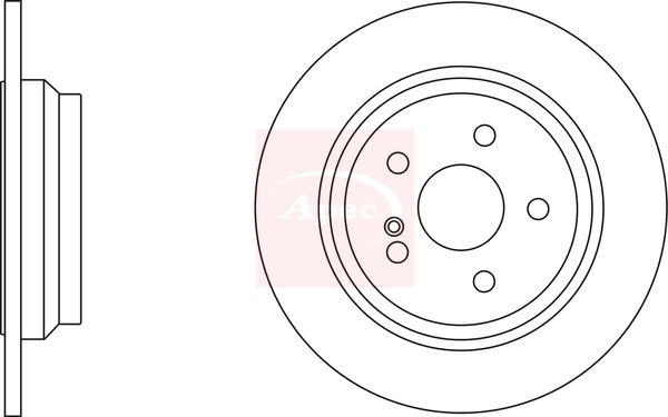 Apec DSK2703 Brake Disc - 1