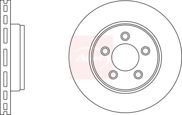 Apec DSK2706 Brake Disc - 1