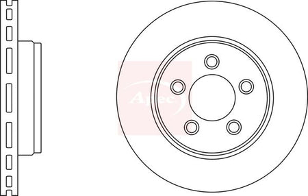 Apec DSK2706 Brake Disc - 1