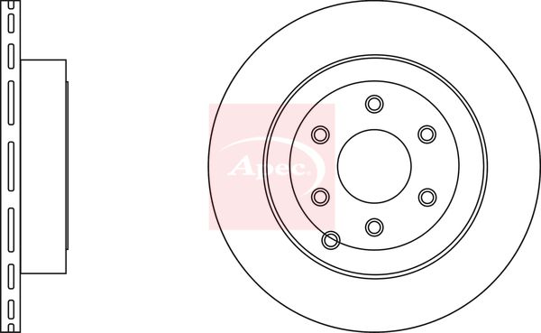 Apec DSK2708 Brake Disc - 1