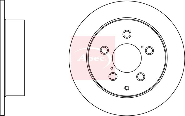 Apec DSK2716 Brake Disc - 1