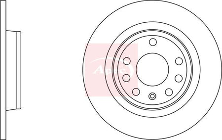 Apec DSK2717 Brake Disc - 1