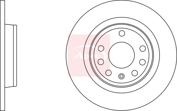 Apec DSK2717 Brake Disc - 1
