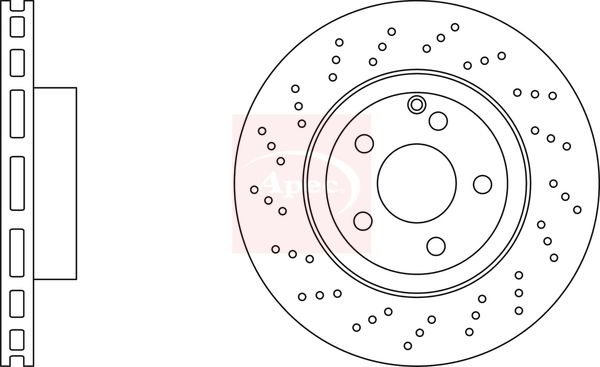 Apec DSK2718 Brake Disc - 1