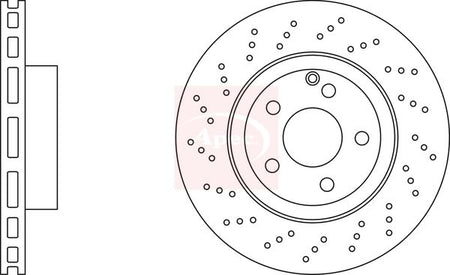 Apec DSK2718 Brake Disc - 1