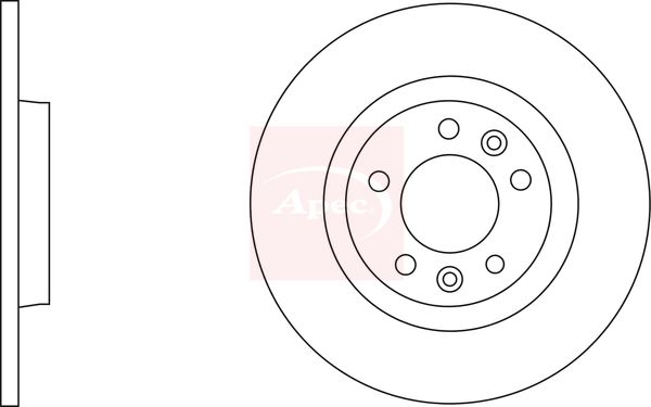 Apec DSK2719 Brake Disc - 1