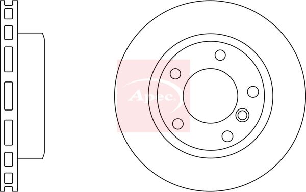 Apec DSK2720 Brake Disc - 1