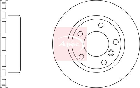 Apec DSK2720 Brake Disc - 1
