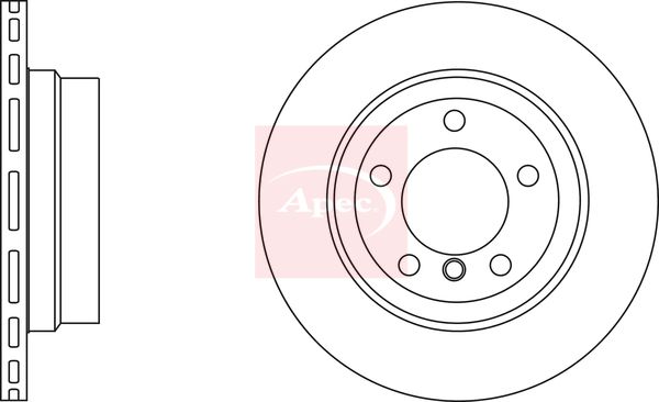Apec DSK2722 Brake Disc - 1