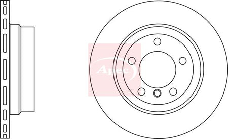 Apec DSK2722 Brake Disc - 1