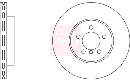 Apec DSK2724 Brake Disc - 1