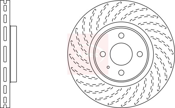 Apec DSK2726 Brake Disc - 1