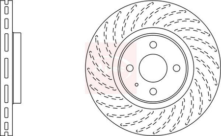 Apec DSK2726 Brake Disc - 1