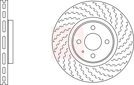 Apec DSK2727 Brake Disc - 1