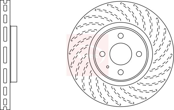 Apec DSK2727 Brake Disc - 1