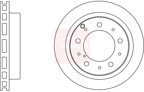 Apec DSK2729 Brake Disc - 1