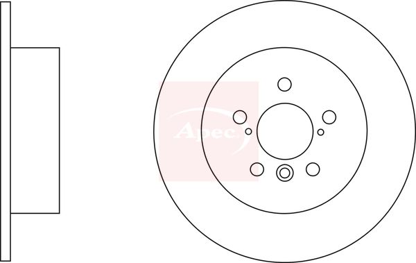 Apec DSK2731 Brake Disc - 1