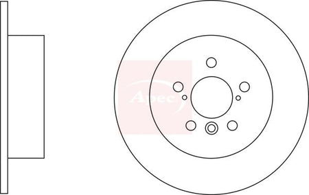 Apec DSK2731 Brake Disc - 1