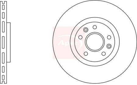 Apec DSK2732 Brake Disc - 1