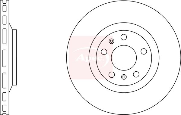 Apec DSK2733 Brake Disc - 1