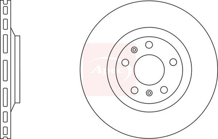 Apec DSK2733 Brake Disc - 1