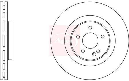 Apec DSK2735 Brake Disc - 1