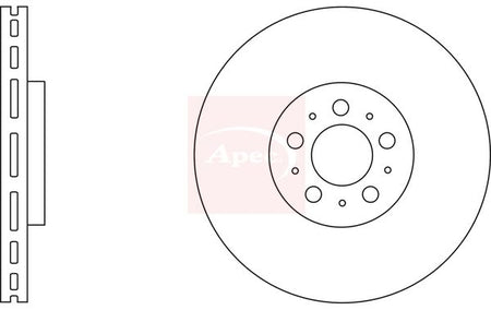 Apec DSK2736 Brake Disc - 1