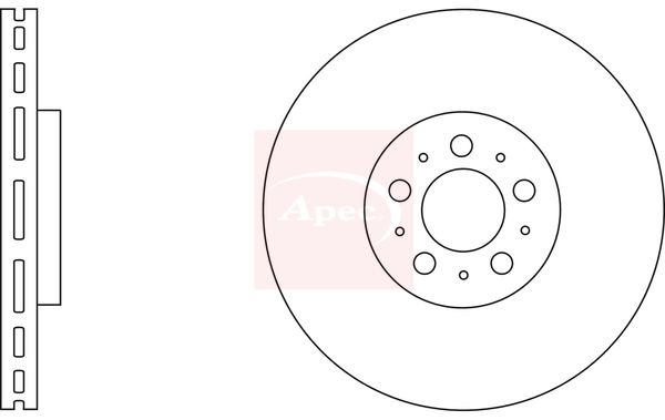 Apec DSK2736 Brake Disc - 1
