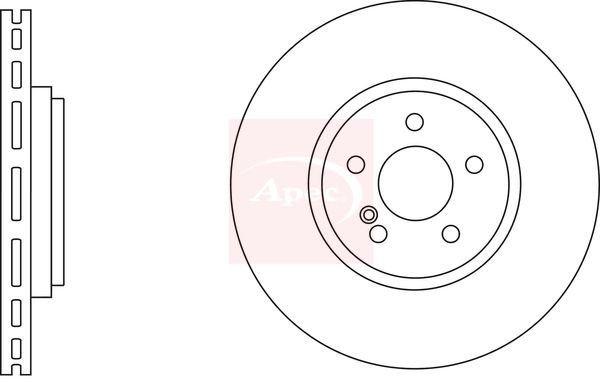 Apec DSK2738 Brake Disc - 1