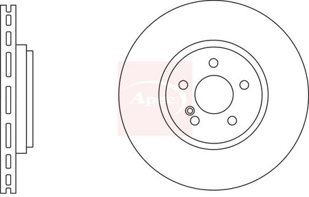 Apec DSK2738 Brake Disc - 1