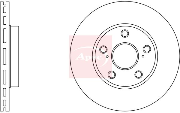 Apec DSK2741 Brake Disc - 1
