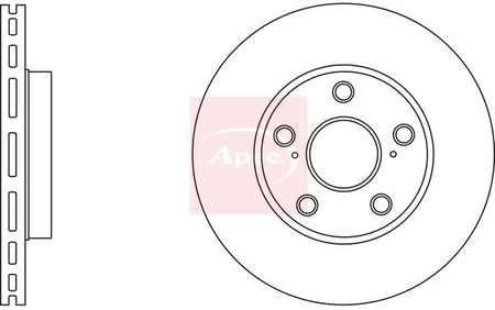 Apec DSK2741 Brake Disc - 1