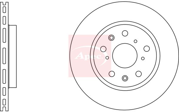 Apec DSK2744 Brake Disc - 1